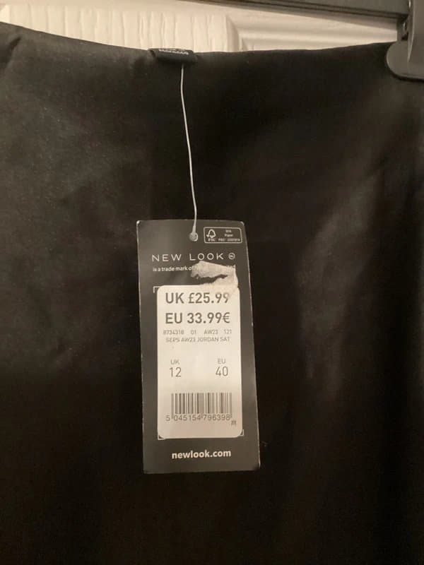 New Look Ladies satin maxi skirt size 12