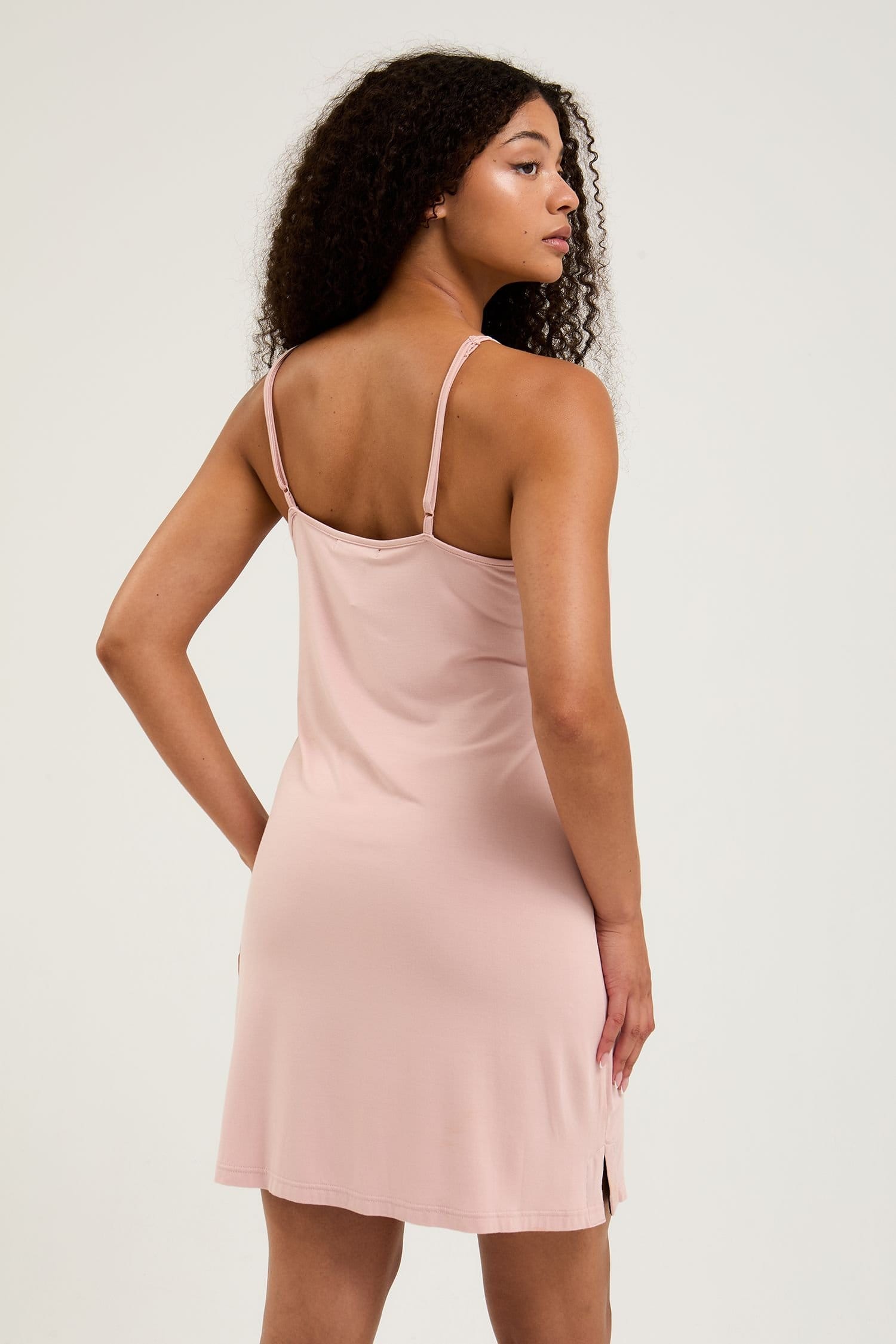 Pretty You London Pretty You London Women's Bamboo Chemise Nightdress in Pink - 4