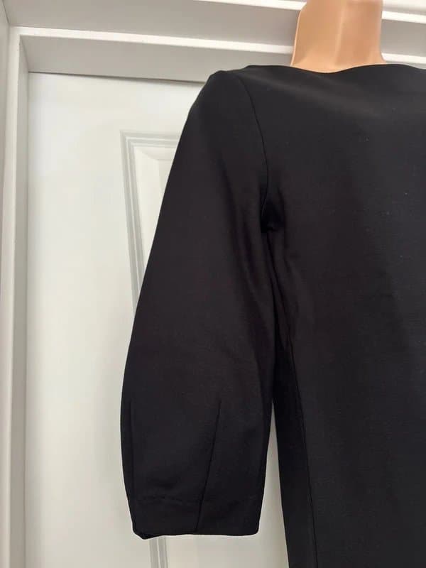 French Connection French Connection plain black 3/4 sleeves Luella Ponte dress size 6, Bnwt, RRP £85