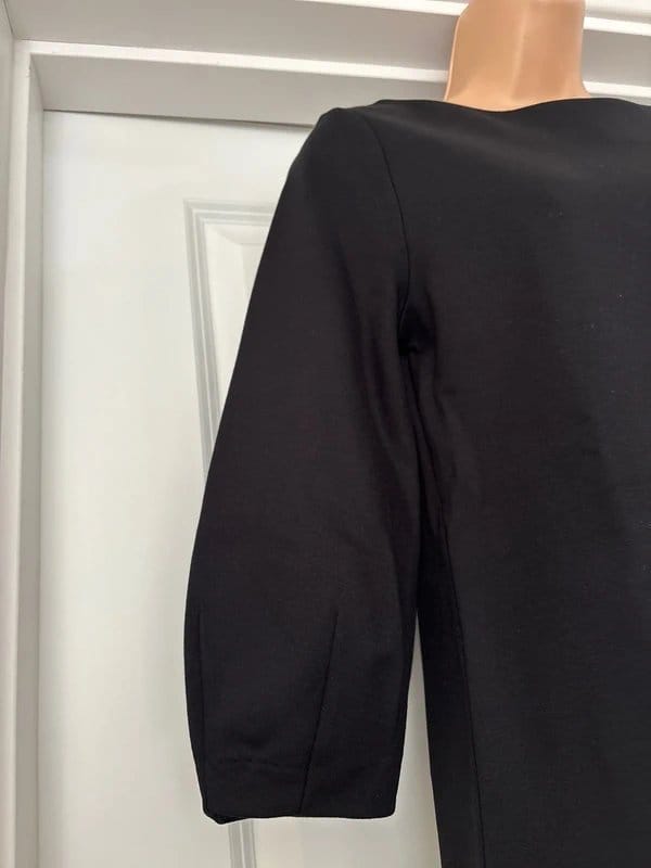 French Connection Black 3/4 Sleeves Ponte Dress Size 6