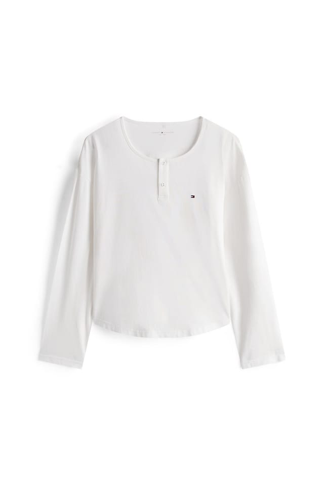 Tommy Hilfiger Tommy Hilfiger Women's Ess. Sleep Gift LS Flannel Tee Set w. Slipper Ecru/Rouge - 3