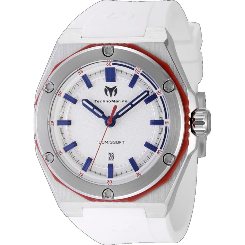 TechnoMarine TechnoMarine Men's TM-416066 Coral Legacy 45mm Quartz Watch in White - 1