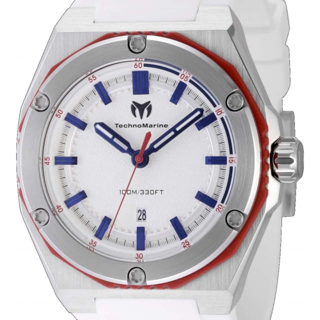 TechnoMarine TechnoMarine Men's TM-416066 Coral Legacy 45mm Quartz Watch in White - 2