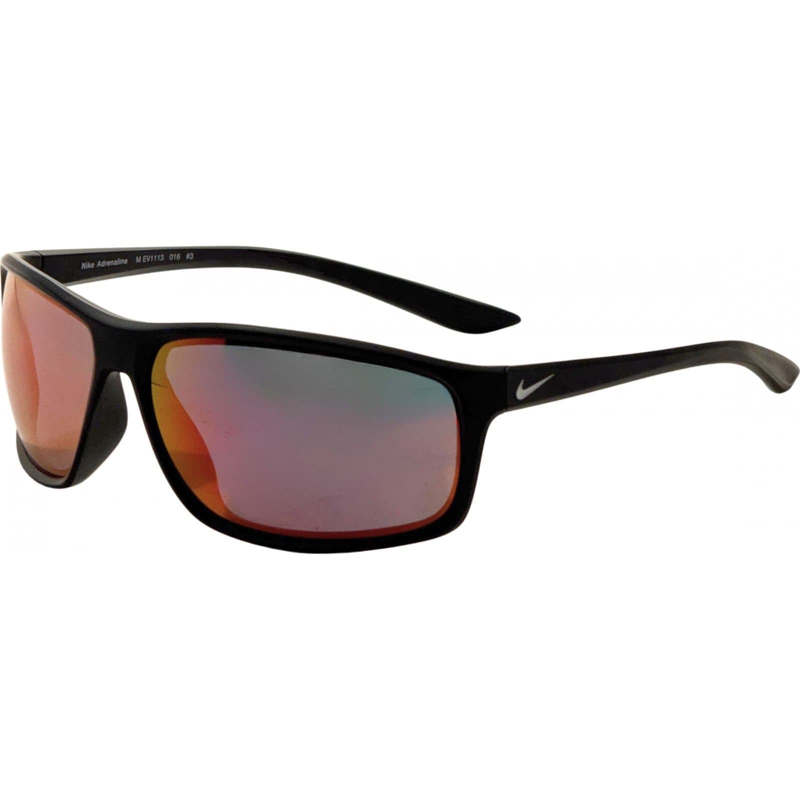 Nike Nike Men's EV1113-016-66 Adrenaline Square/Rectangle Sunglasses in Black