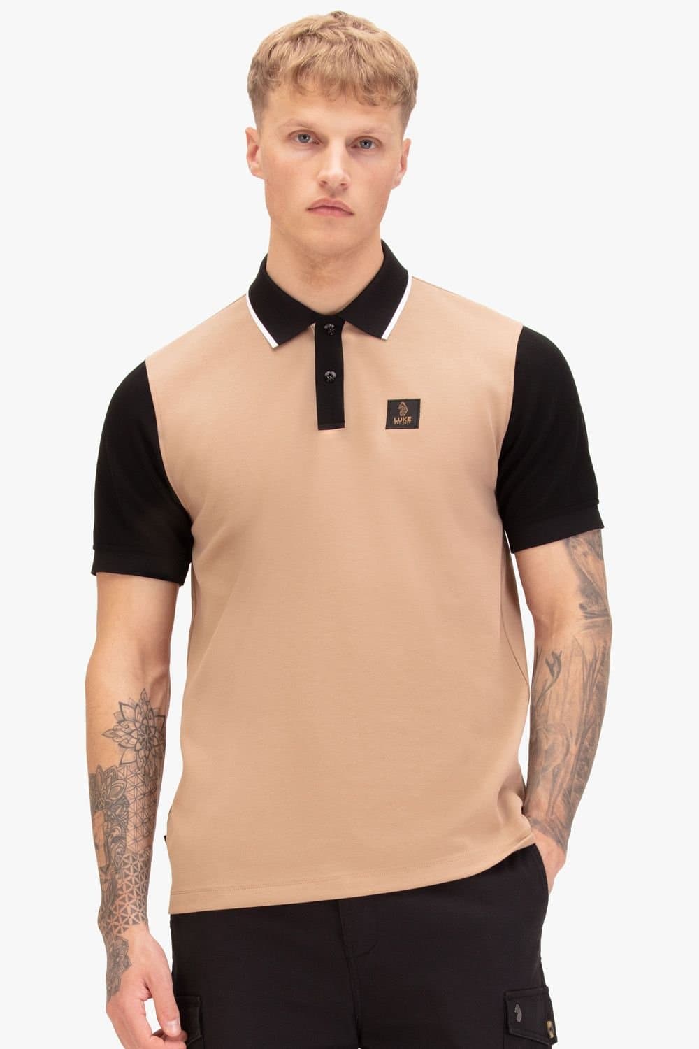 Luke 1977 Luke 1977 Men's Saddleworth Polo in Brown