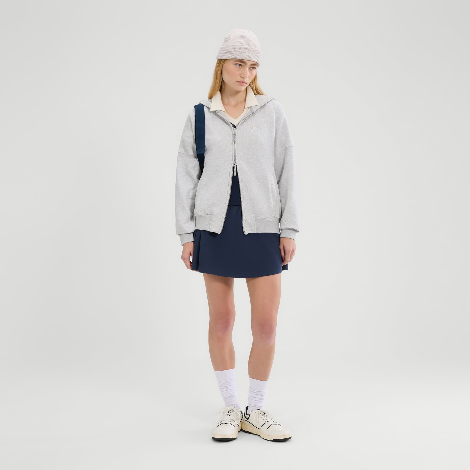 Ellesse Ellesse Women's Pianella FZ Hoodie in Light Grey