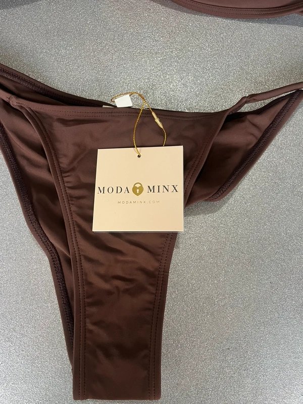 Moda Minx Moda minx coffee bandeau basic bikini 👙 size L - 1
