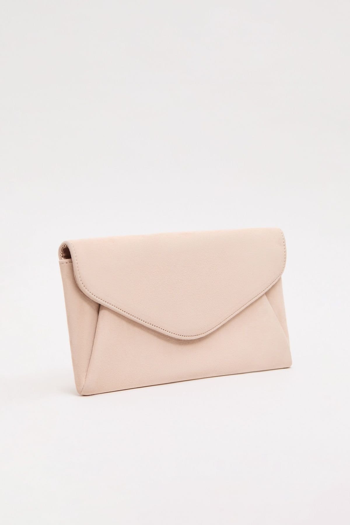 Phase Eight Phase Eight Women's Suede Clutch Bag in Fawn - 4