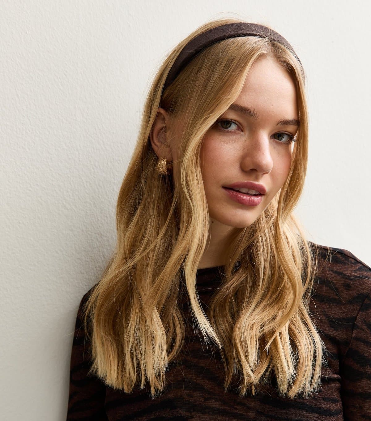 New Look Dark Brown Faux Suede Headband New Look