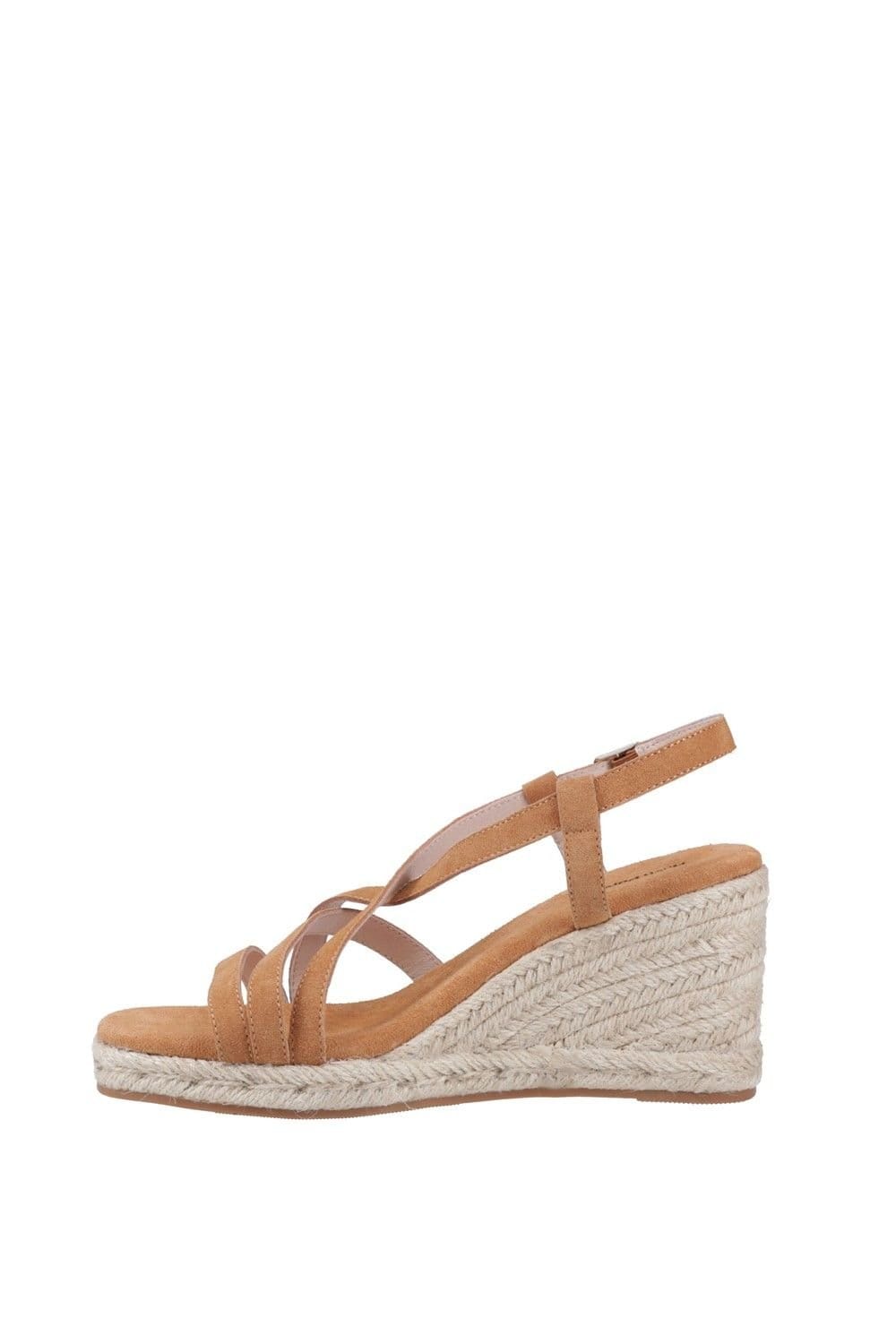 Hush Puppies Hush Puppies Women's Jenny Espadrille Wedge Sandal in Tan - 4