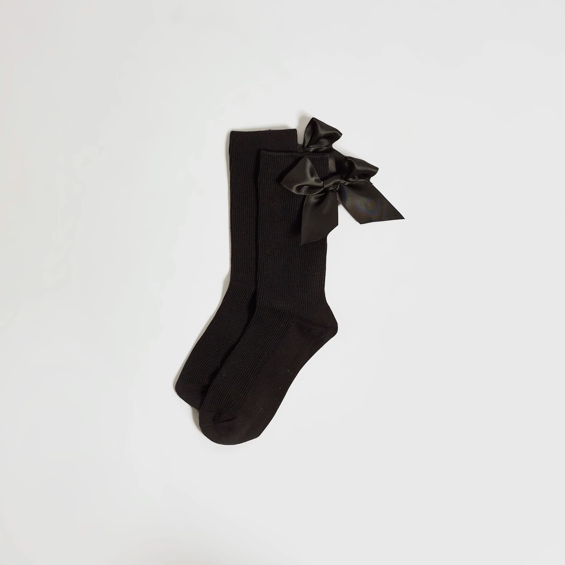River Island River Island Womens Black Bow Socks