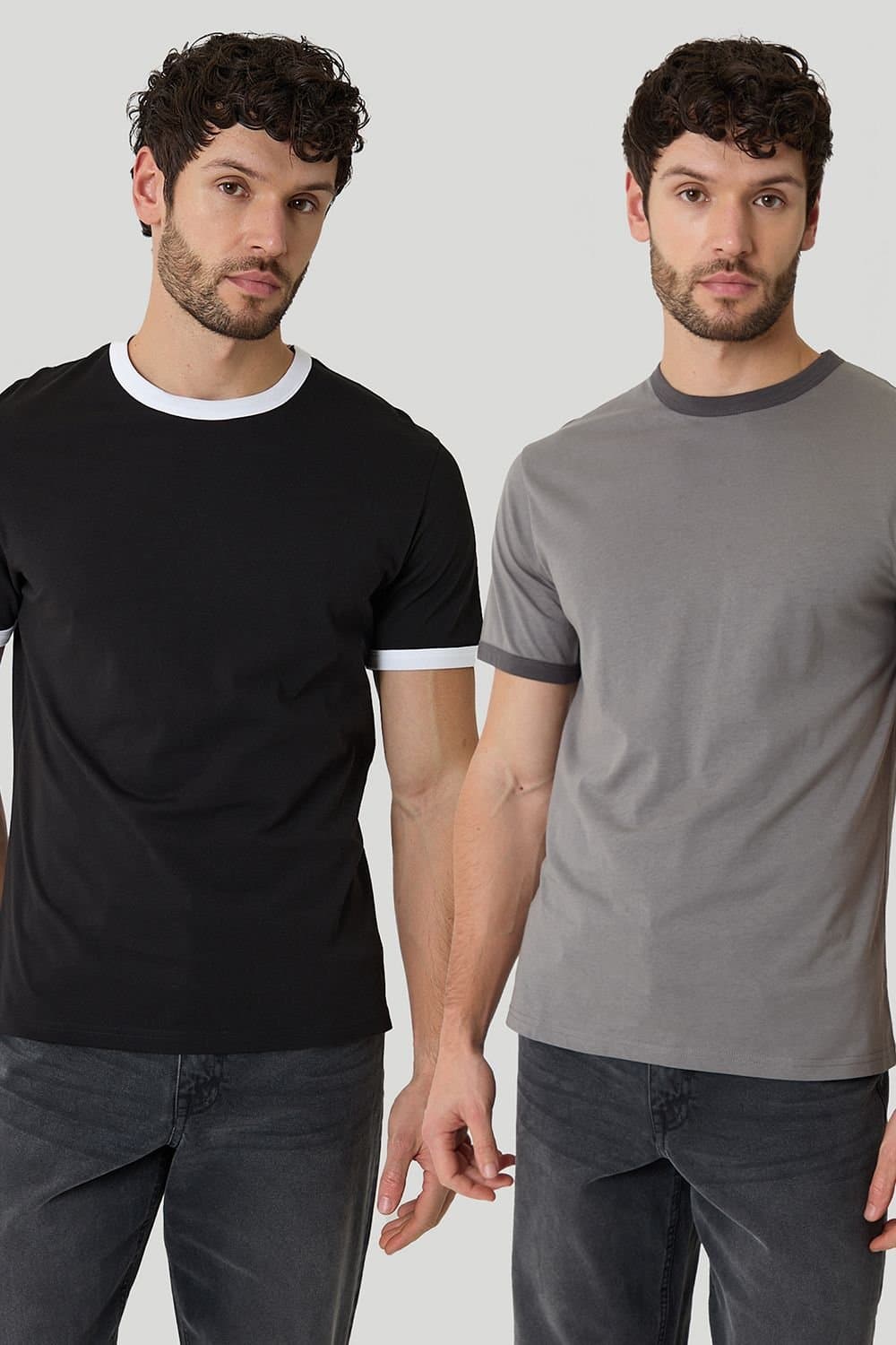 Threadbare Threadbare Men's 2-Pack Cotton Ringer T-Shirts