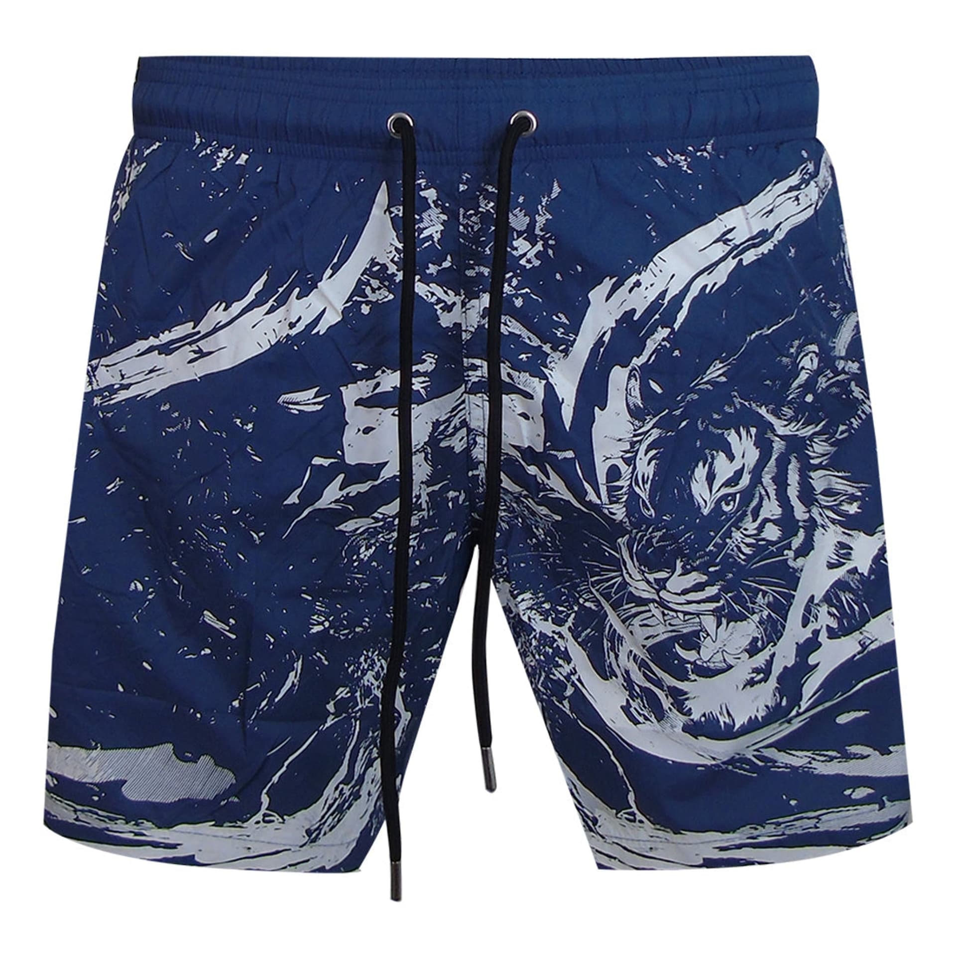 Plein Sport Plein Sport Men's Water Tiger Board Shorts in Navy