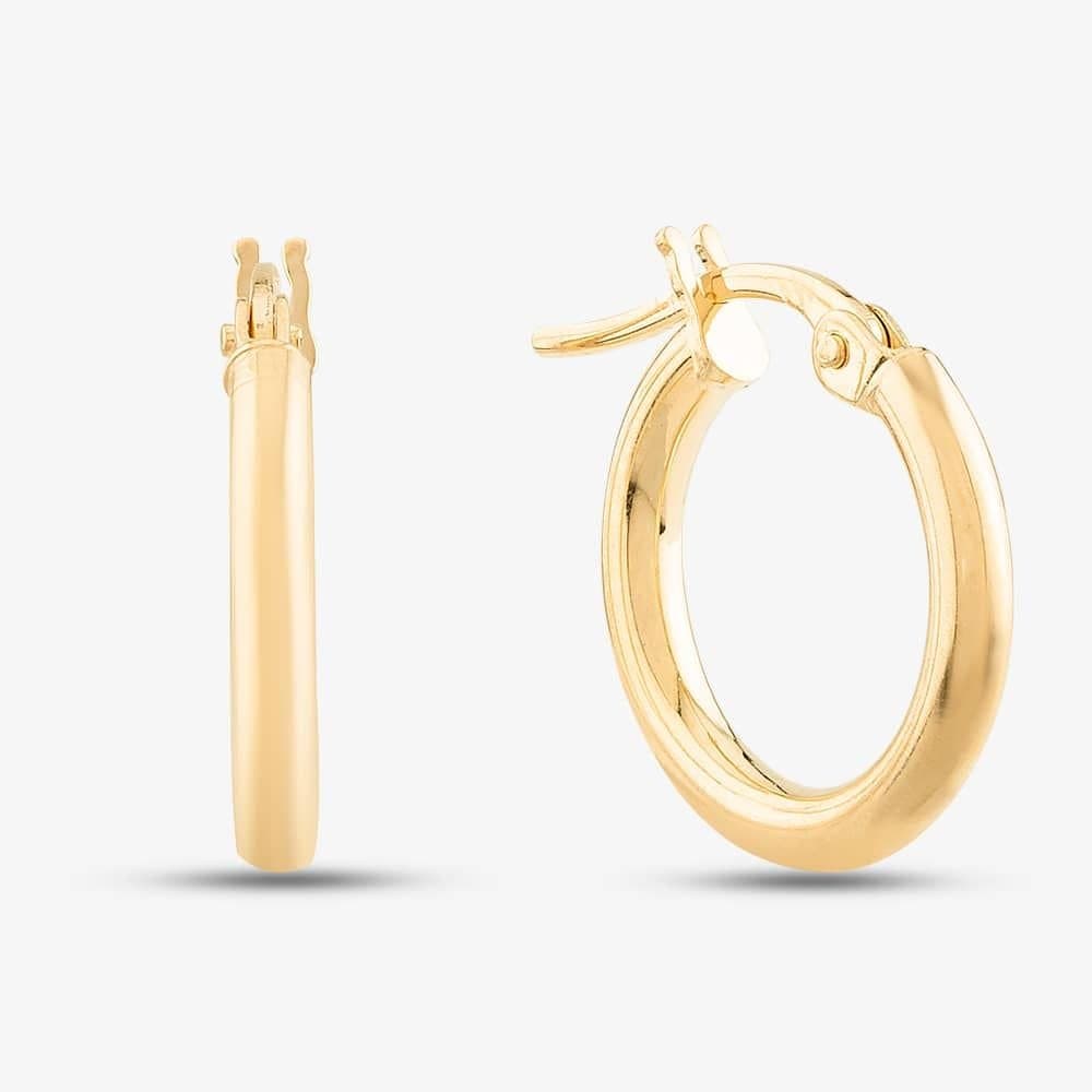 T.H.Baker T.H.Baker Gold Tube Hoop Earrings E550
