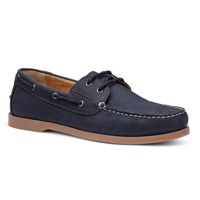 Hotter Hotter Men's 'Boom' Classic Boat Shoes in Navy - 2