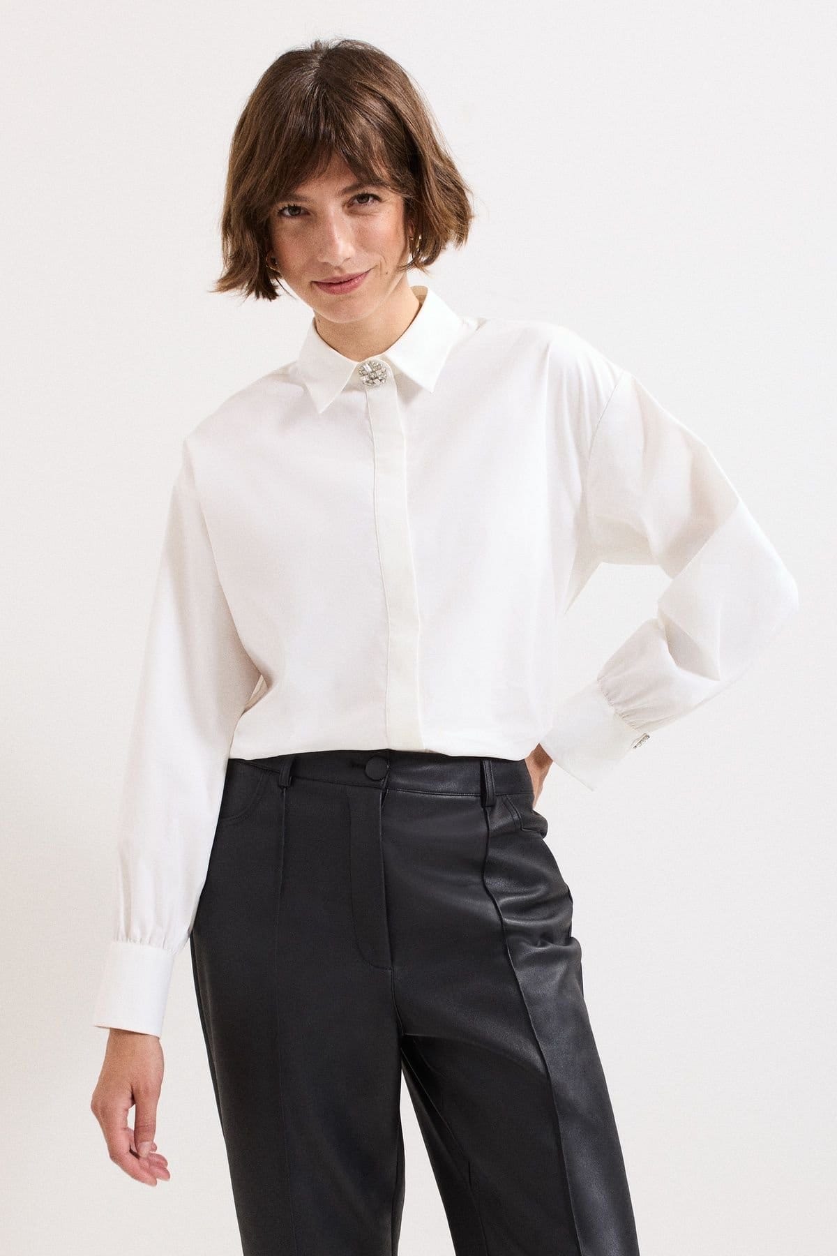 Phase Eight Phase Eight Women's Dorothy Shirt in White - 1