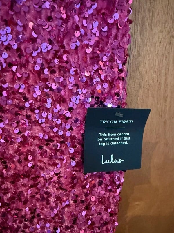 Lulus Hot Pink Sequin Bodycon Mini Dress – Size S