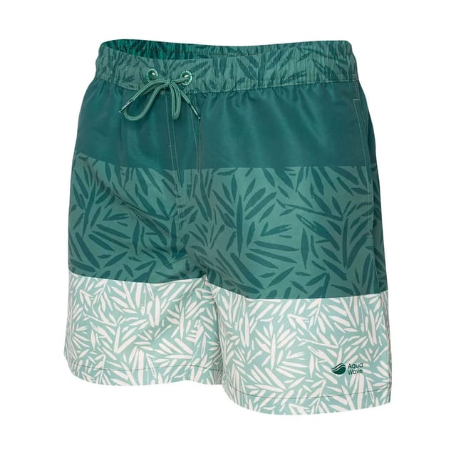 Aquawave Aquawave Men's Palawan Leaves Swim Shorts in Bottle Green - 3