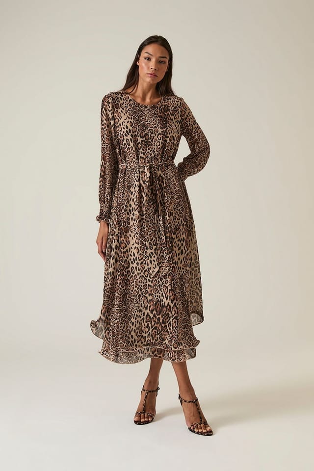 James Lakeland James Lakeland Women's Maxi Leopard Wave Hem Dress - 2