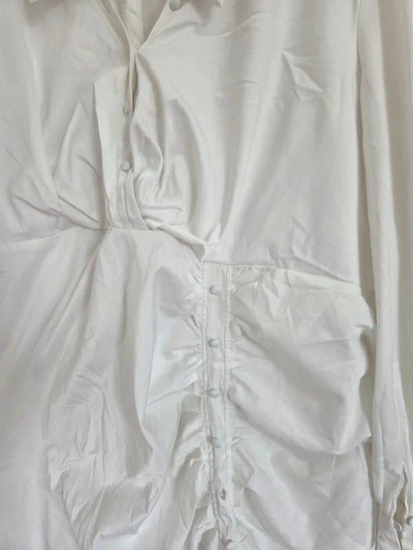 ASOS White button detail mini dress