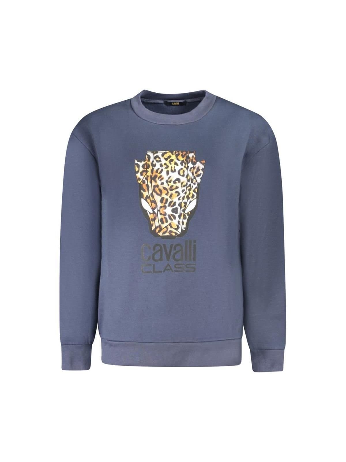 Cavalli Class Cavalli Class Women's Blue Cotton Sweater