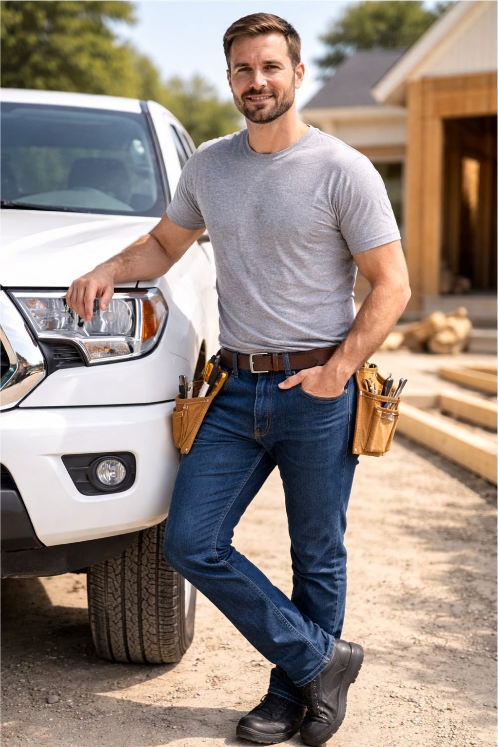 Goodyear Goodyear Men's Carpenter Stretch Denim Jeans in Blue - 4