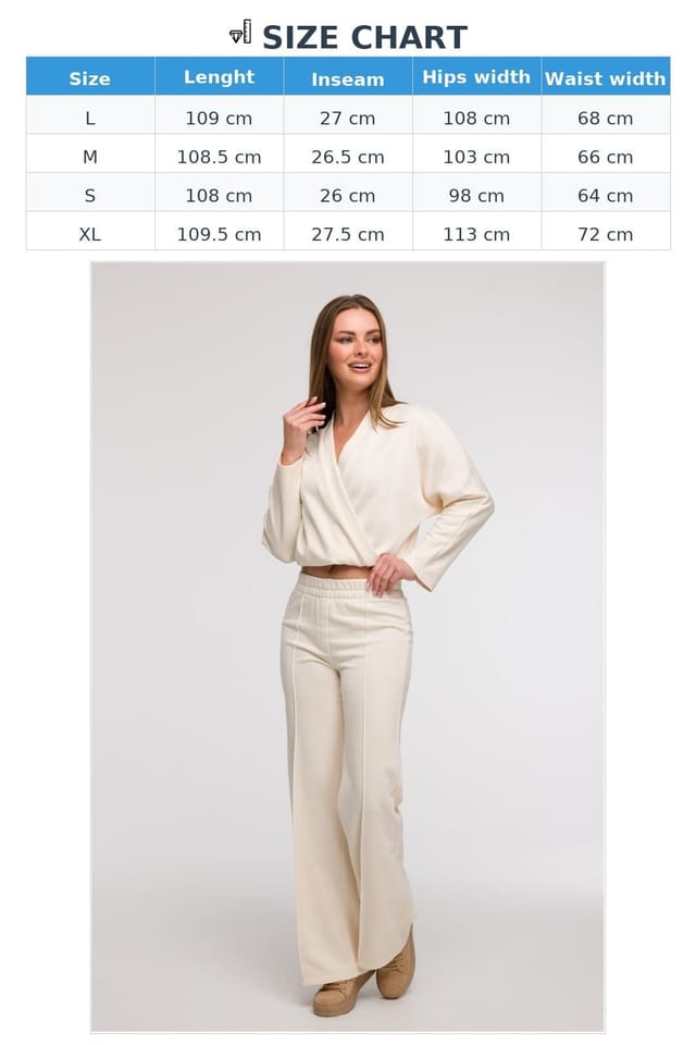 Love Lace Love Lace Women's Wide Leg Sweatpants Tracksuit Trousers in Beige - 3
