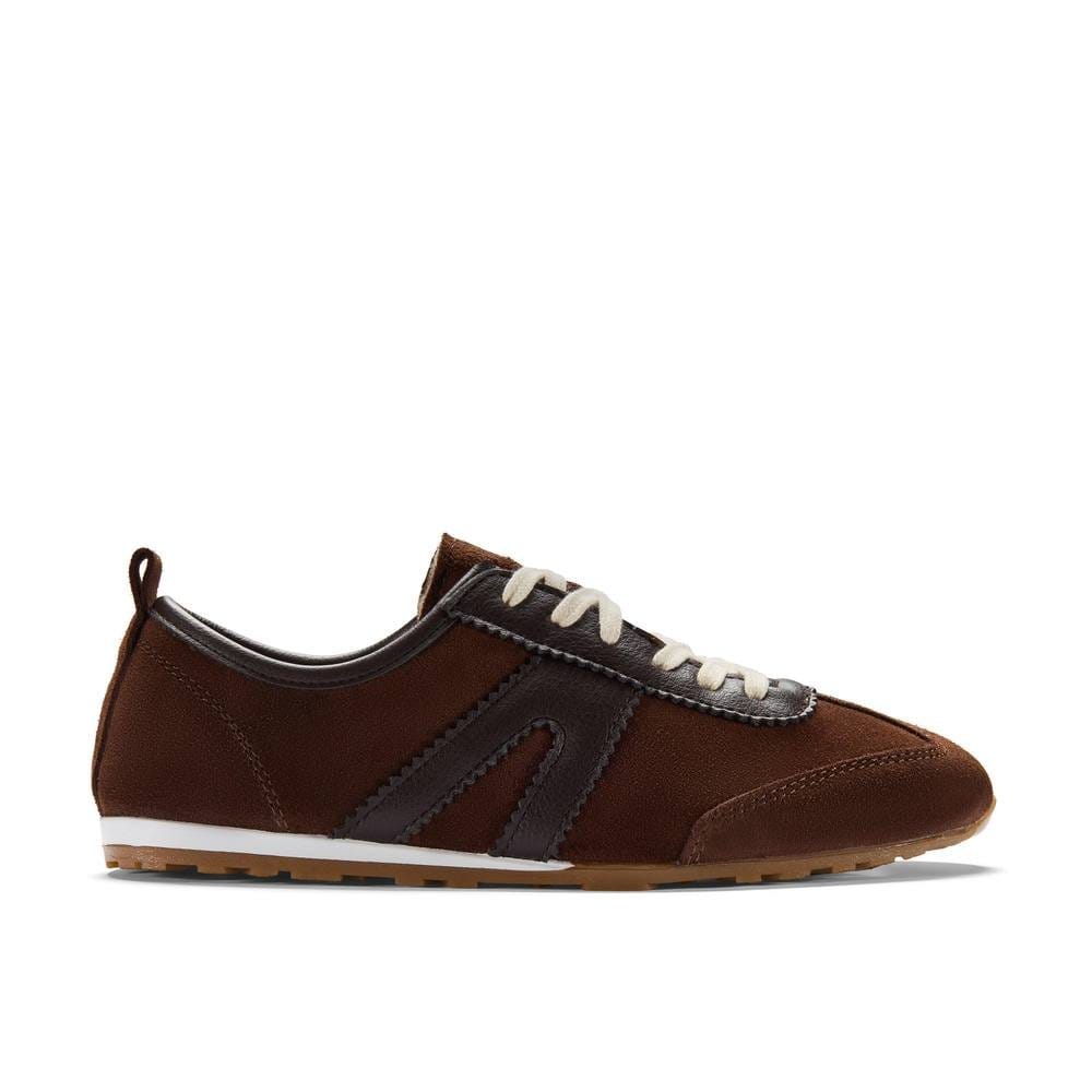Clarks Clarks Women's Lorenza Lo Brown Suede Trainers - 4