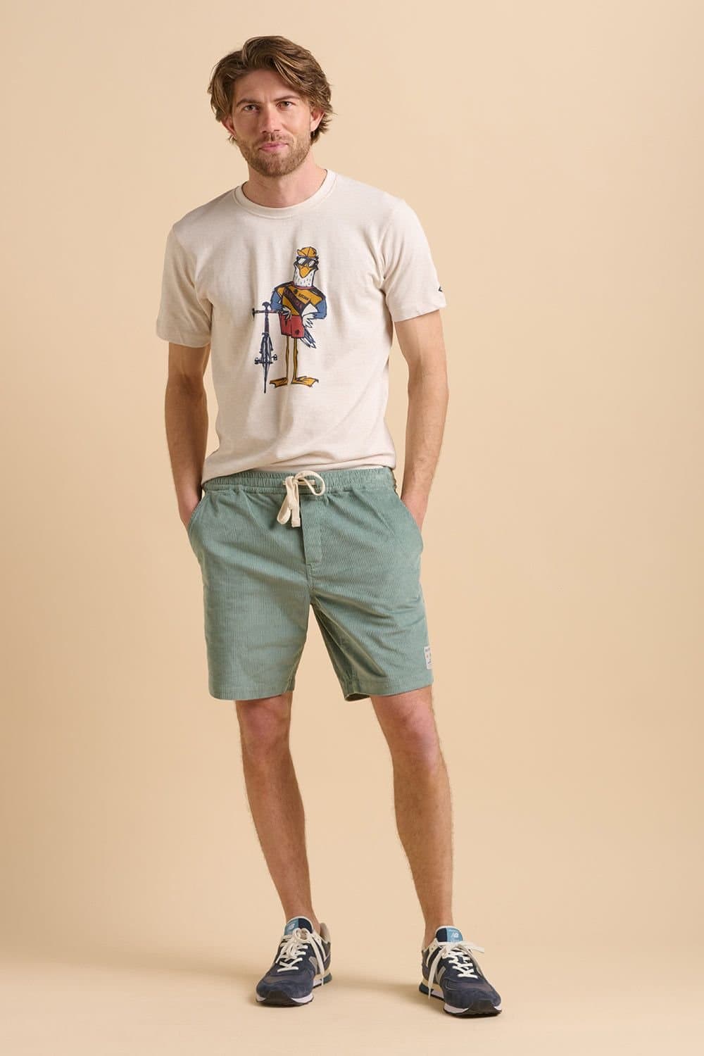 Brakeburn Brakeburn Men's Green Cord Shorts