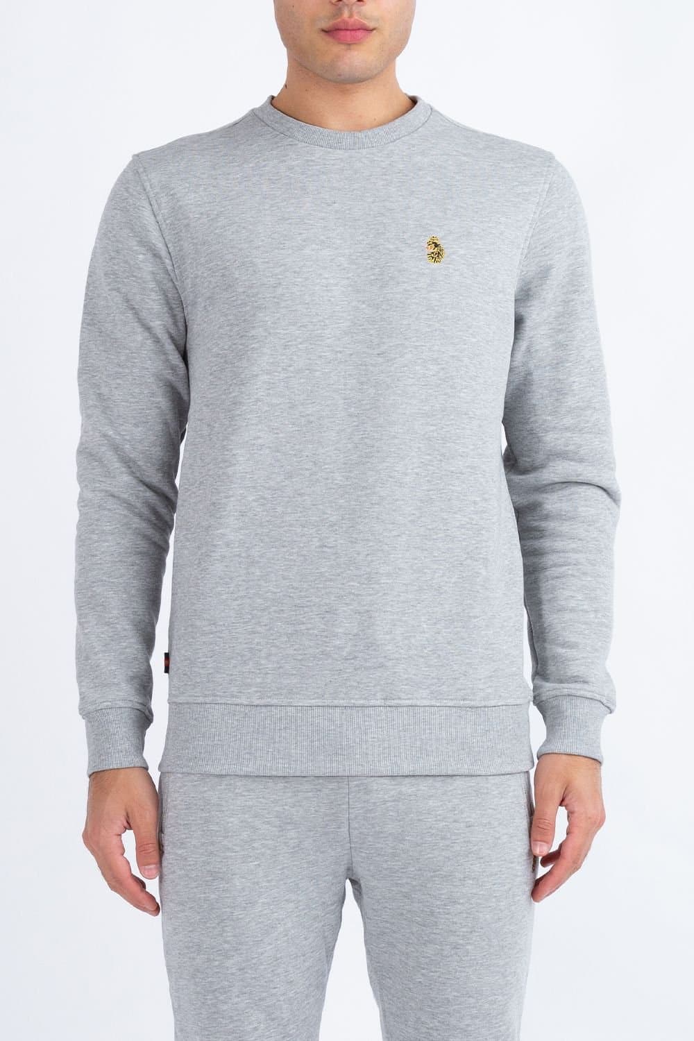 Luke 1977 Luke 1977 Men's London 1000 Crew Sweat in Mid Grey