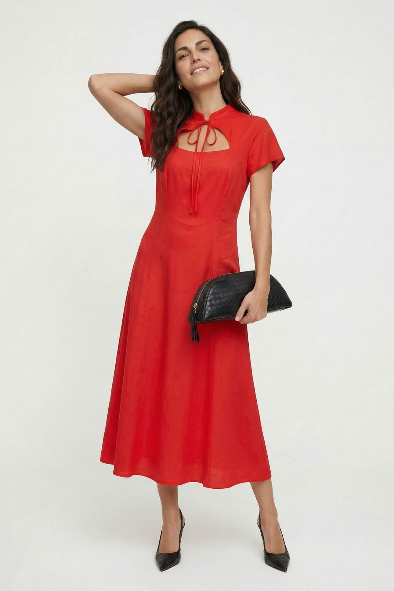 Lily and Lionel Lily and Lionel Women's Primrose Midi Dress in Red