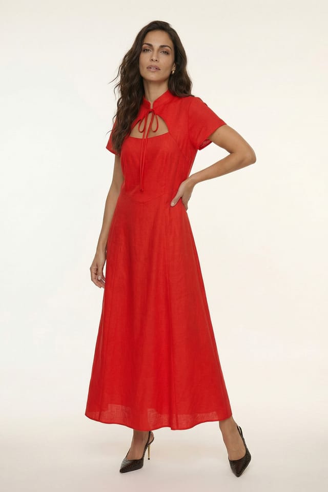Lily and Lionel Lily and Lionel Women's Primrose Midi Dress in Red - 2