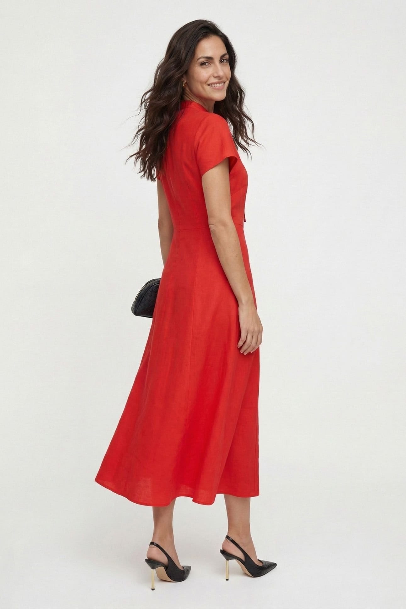 Lily and Lionel Lily and Lionel Women's Primrose Midi Dress in Red - 4