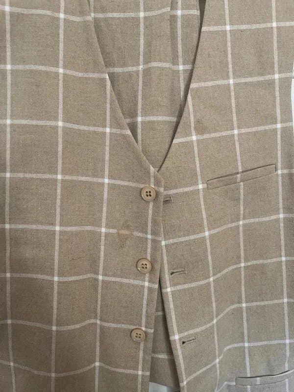 ASOS ASOS cream checked suit