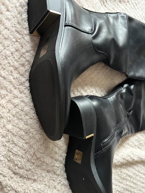 ASOS Black SEQWL knee high boots