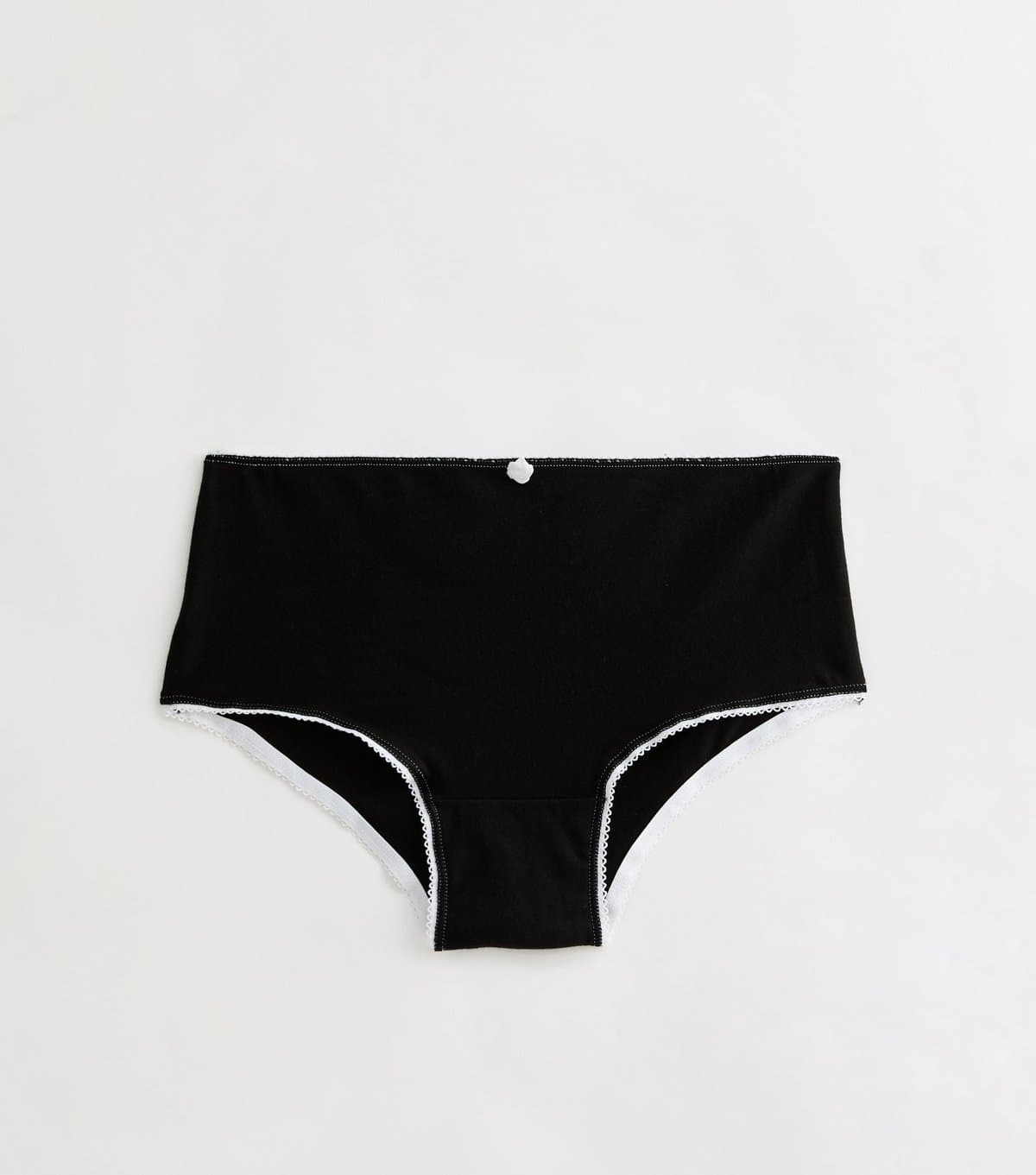 New Look Girls' Black Contrast Trim Short Boxer Briefs New Look