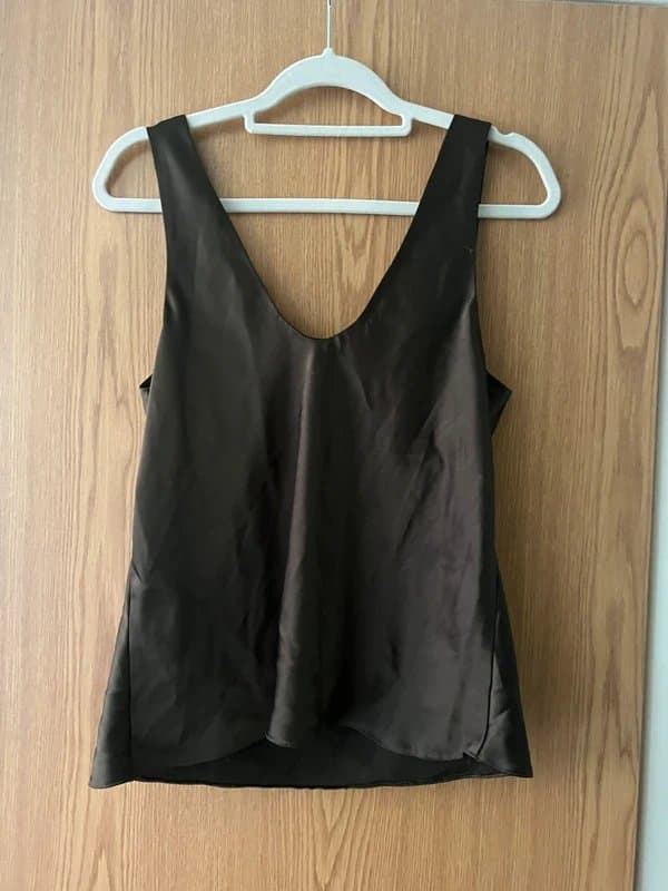 ASOS Design Asos design khaki satin cami