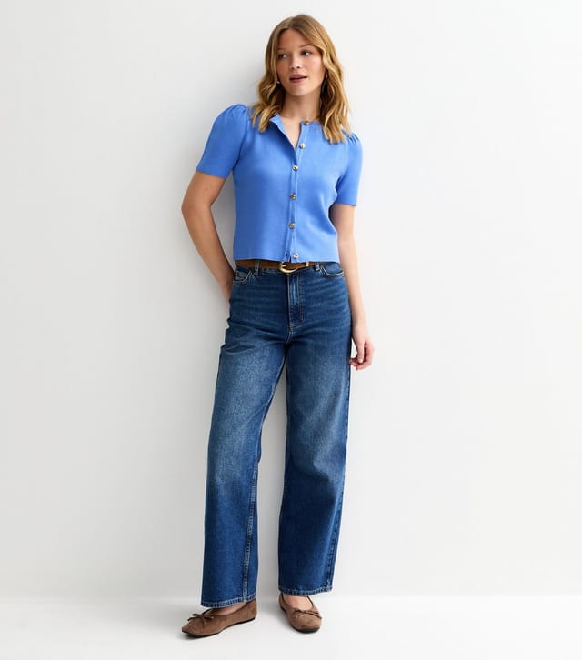 New Look Women's Blue Lightweight Short Sleeve Cardigan New Look - 3