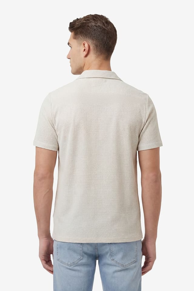 Luke 1977 Luke 1977 Men's Pacaya Button Through Shirt in Light Grey - 2