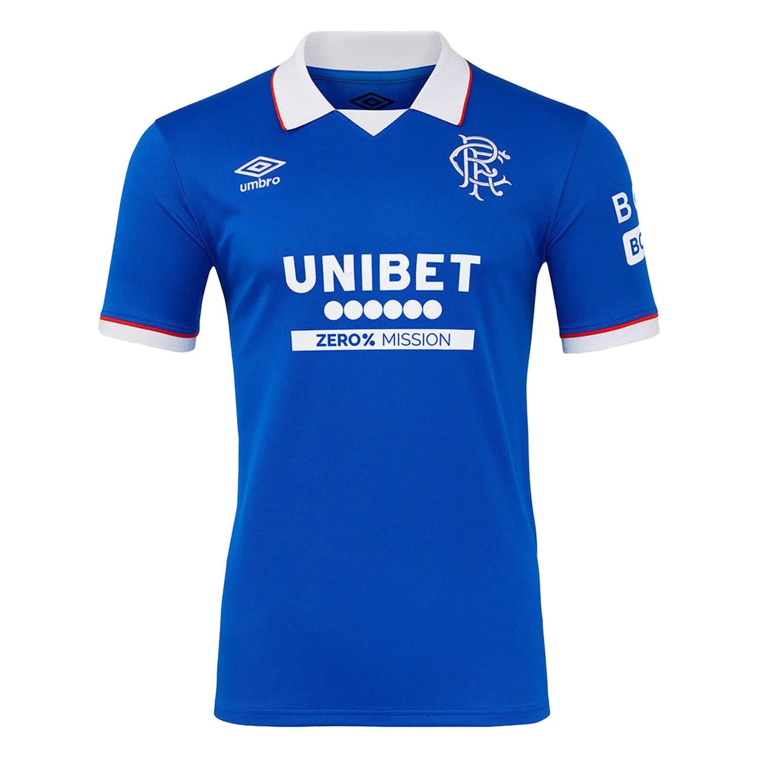 Umbro Umbro Men's 25 26 Rangers FC Short-Sleeved Home Shirt in Cobalt