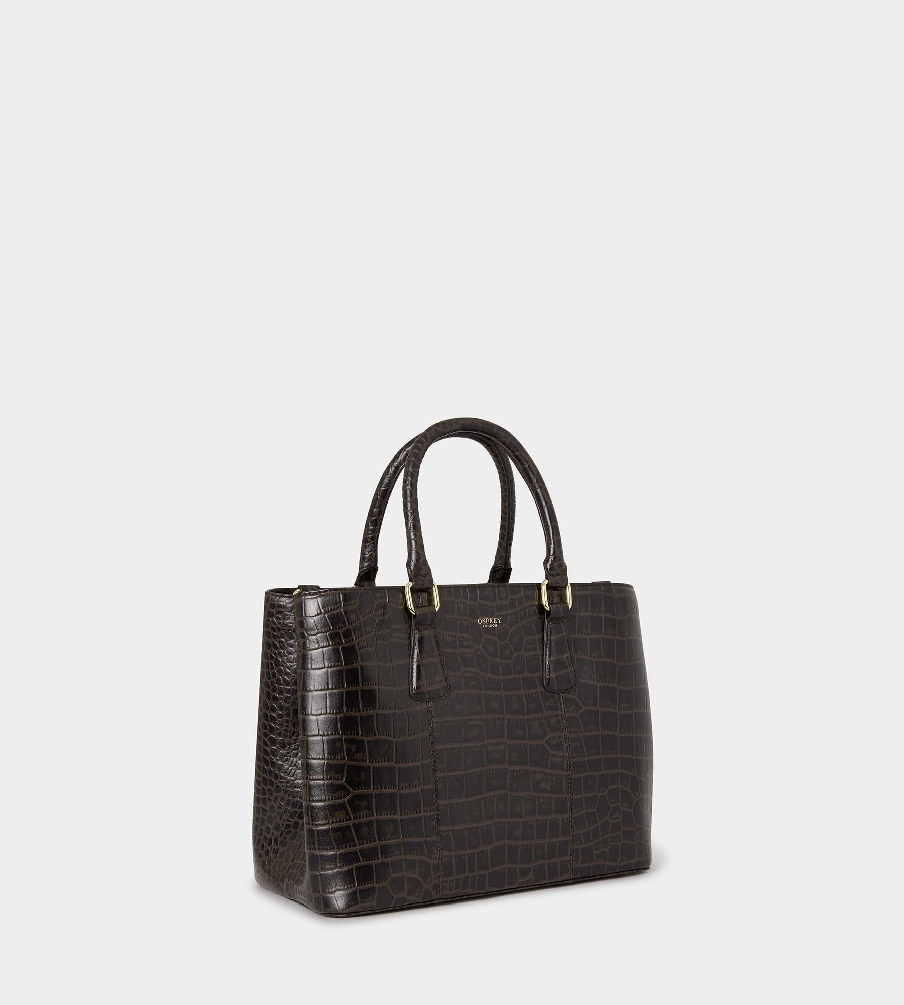 OSPREY LONDON OSPREY LONDON Women's The Adaline Leather Workbag in Chocolate - 3