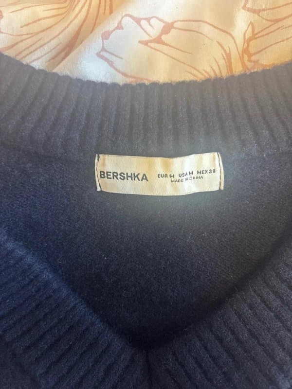 Bershka navy jumper