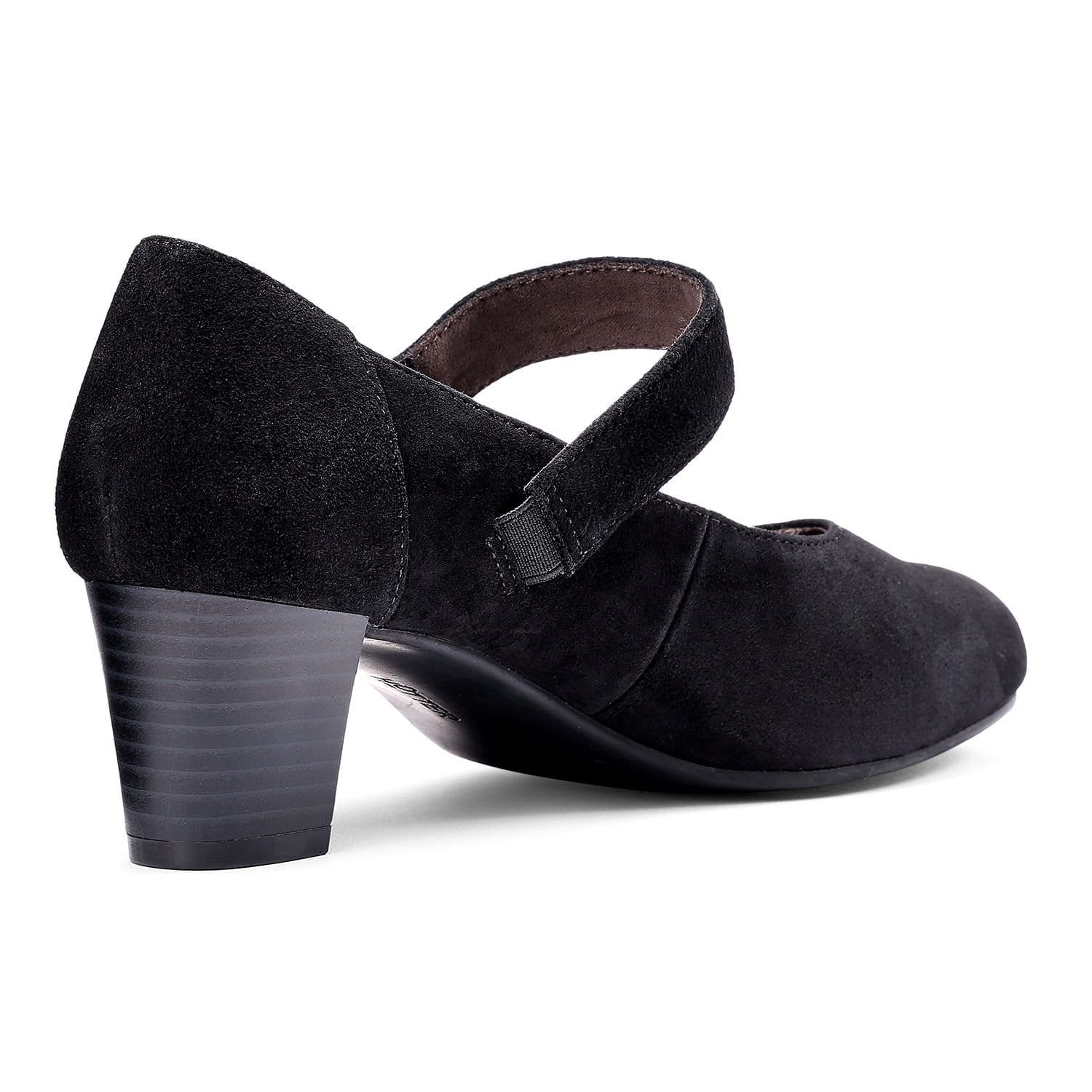 Hotter Hotter Women's Wide Fit 'Duet' Classic Heeled Shoes in Black - 4