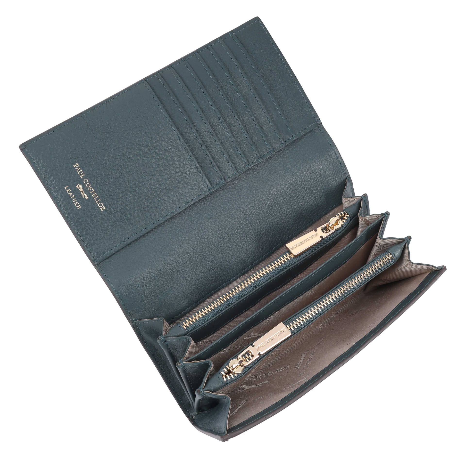Paul Costelloe Paul Costelloe Women's Alto Leather Purse in Dark Green - 4