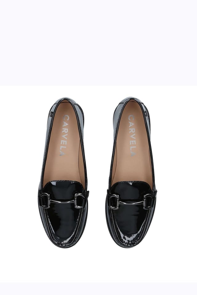 Carvela Carvela Women's 'Snap' Leather Patent Flats in Black - 2