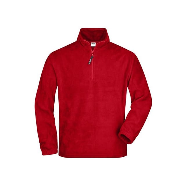 James and Nicholson James and Nicholson Men's Half Zip Fleece in Red - 2