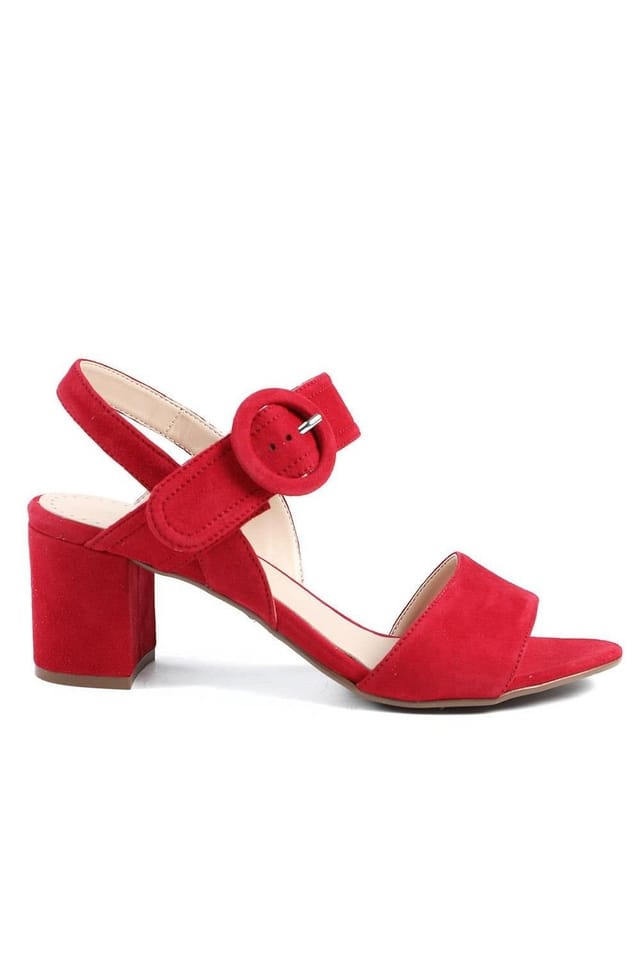 Jones Bootmaker Jones Bootmaker Women's Garnett Smart Leather Sandals in Red - 2
