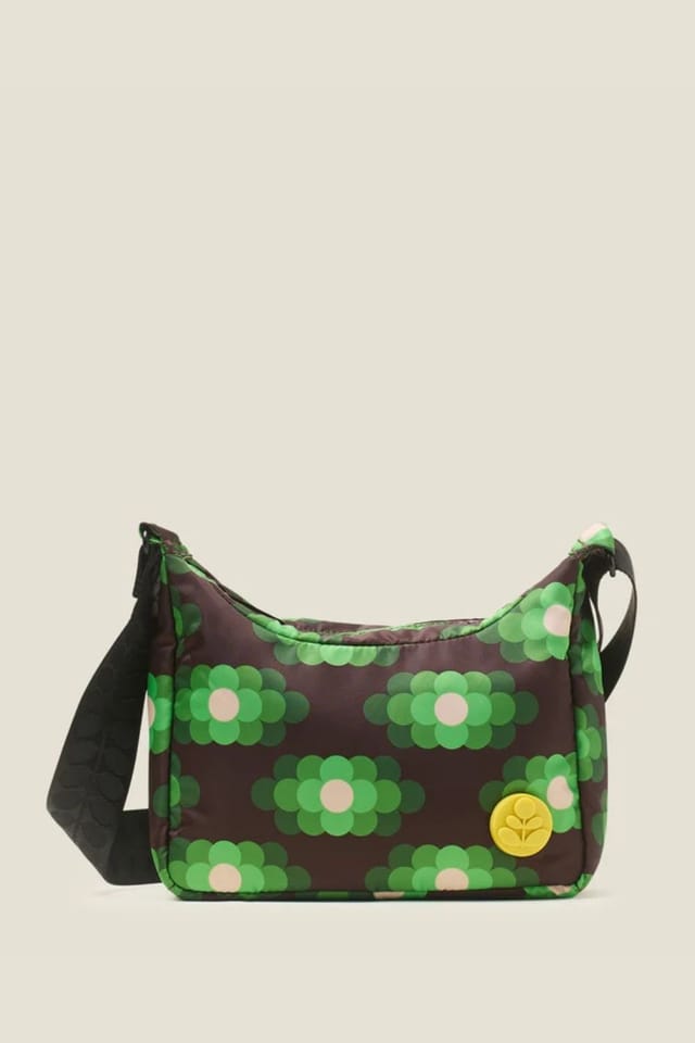 Orla Kiely Orla Kiely Women's Ratio Small Hobo Bag - Flower Haze Neon Green - 2
