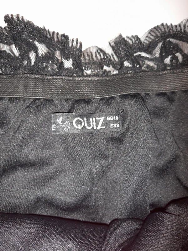 Quiz Quiz black sexy sequin playsuit / jumpsuit