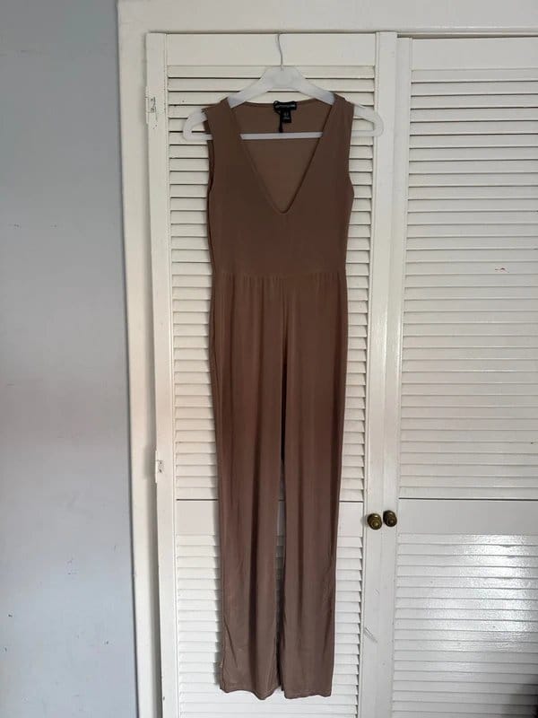 PLT Petite Nude Jumpsuit